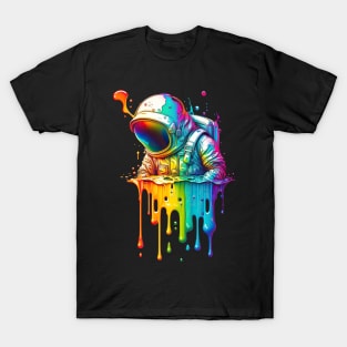 Melting Rainbow Astronaut T-Shirt